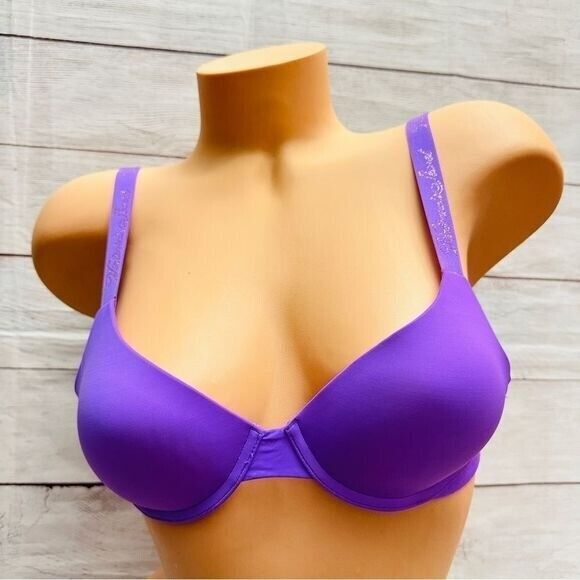 Victoria’s Secret‎ Bra 32A Purple THE T-SHIRT Lightly Lined Demi - Picture 1 of 8
